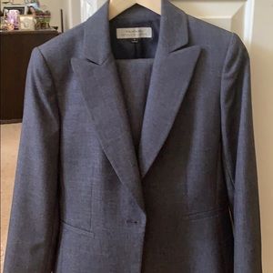 Tahari Suit blue weave classic
